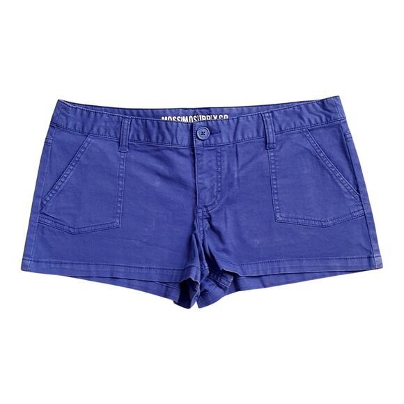 MOSSIMO SUPPLY CO Womens Size 11 Purple Cotton Blend Low Rise Booty Shorts - Picture 1 of 4